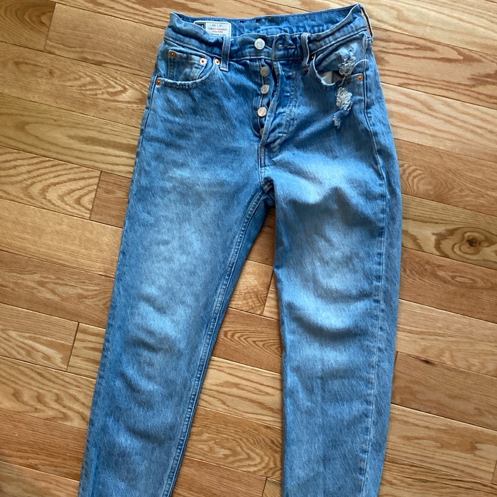 GAP Cheeky straight high rise jeans